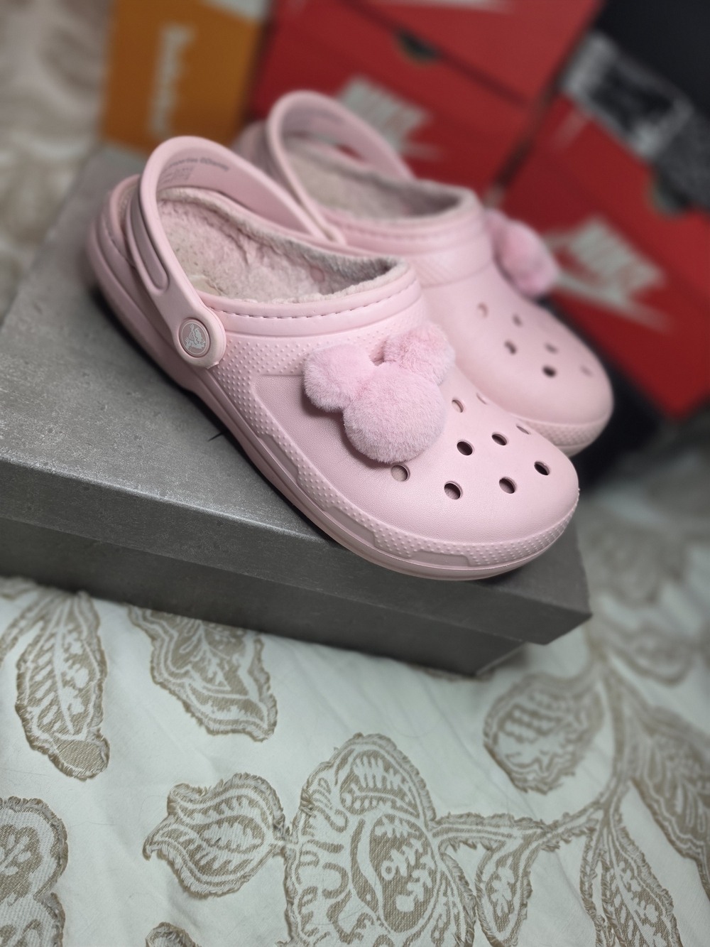 Disney Crocs | Pink | Size Women's 8 - Picture 2 of 3
